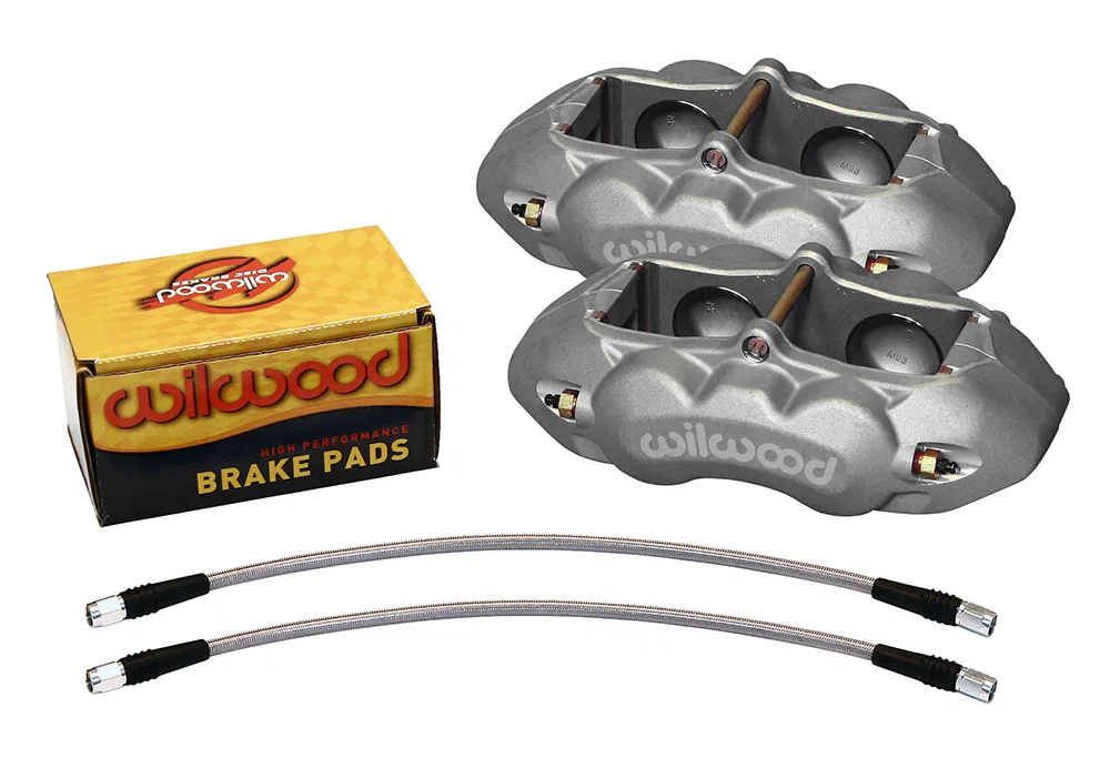 140-10789 – WILWOOD Brake Caliper, Lug Mount Four Piston With D8 BP-10 Metallic Brake Pads Use With 11.75 Inch x 1.25...